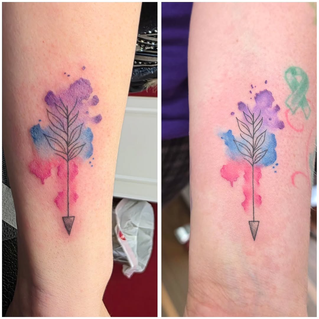 Tattoo by @boscolaynetattoo — watercolor