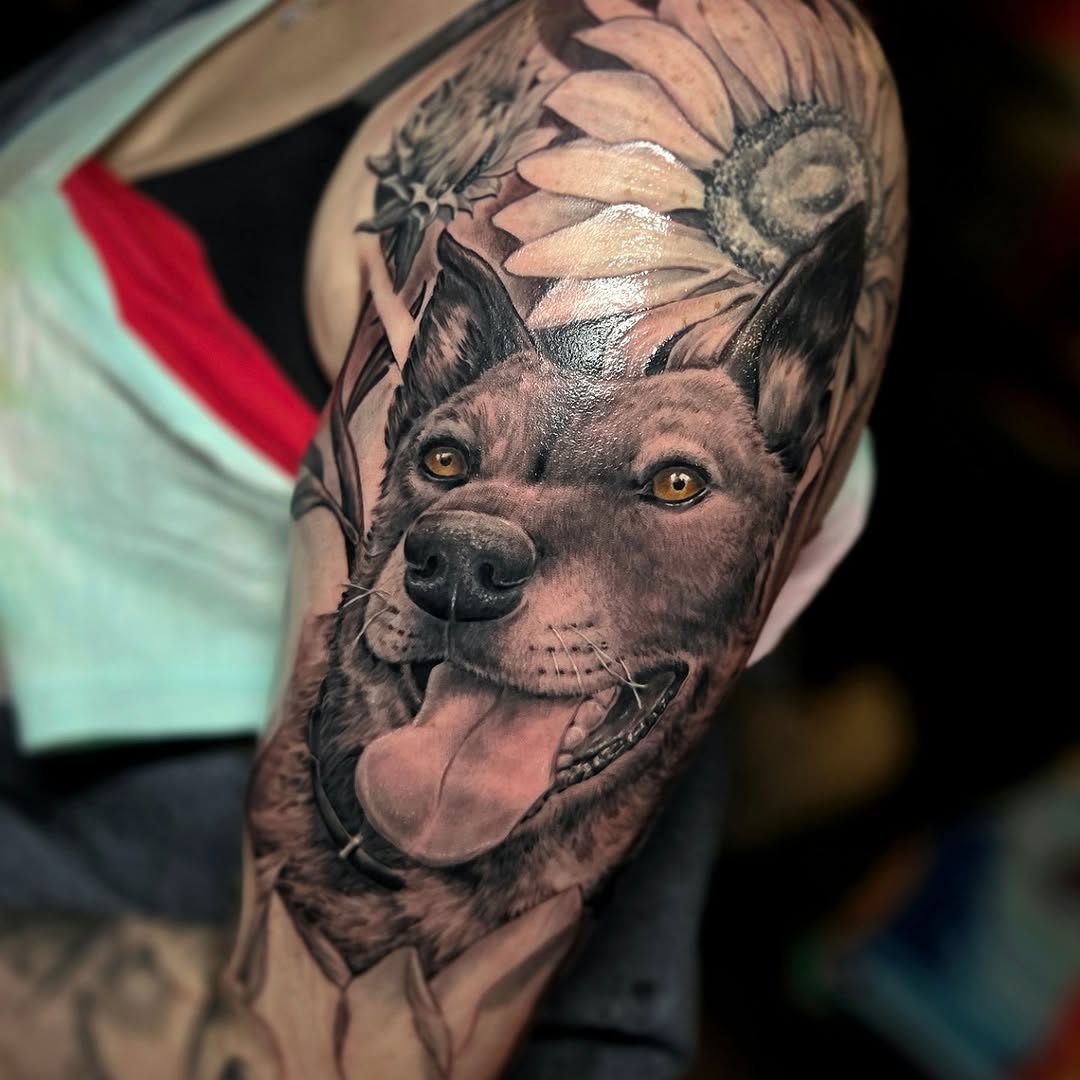 Tattoo by @tattoosbyjakegoss — realism, black_and_grey
