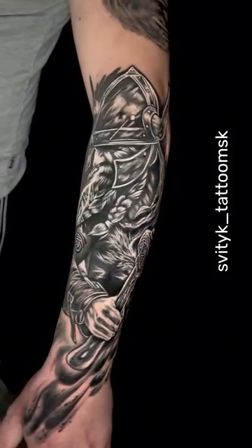 Tattoo by @svityktattoo_msk — realism, black_and_grey