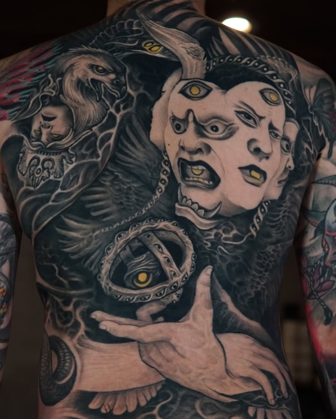 Tattoo by @aaronmtattoos — japanese_irezumi, dark_realism