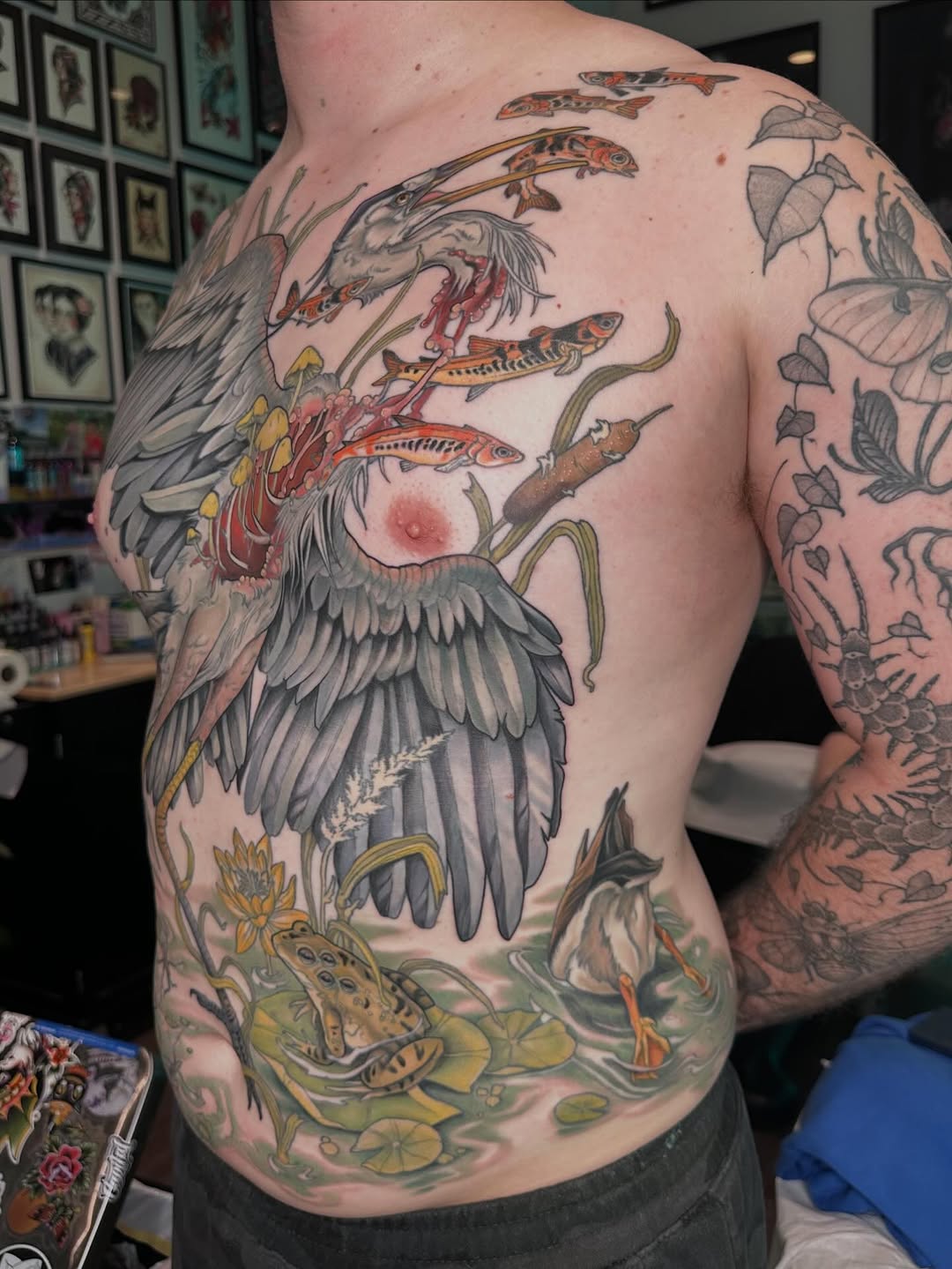 Tattoo by @creature_tattooer — illustrative, realism