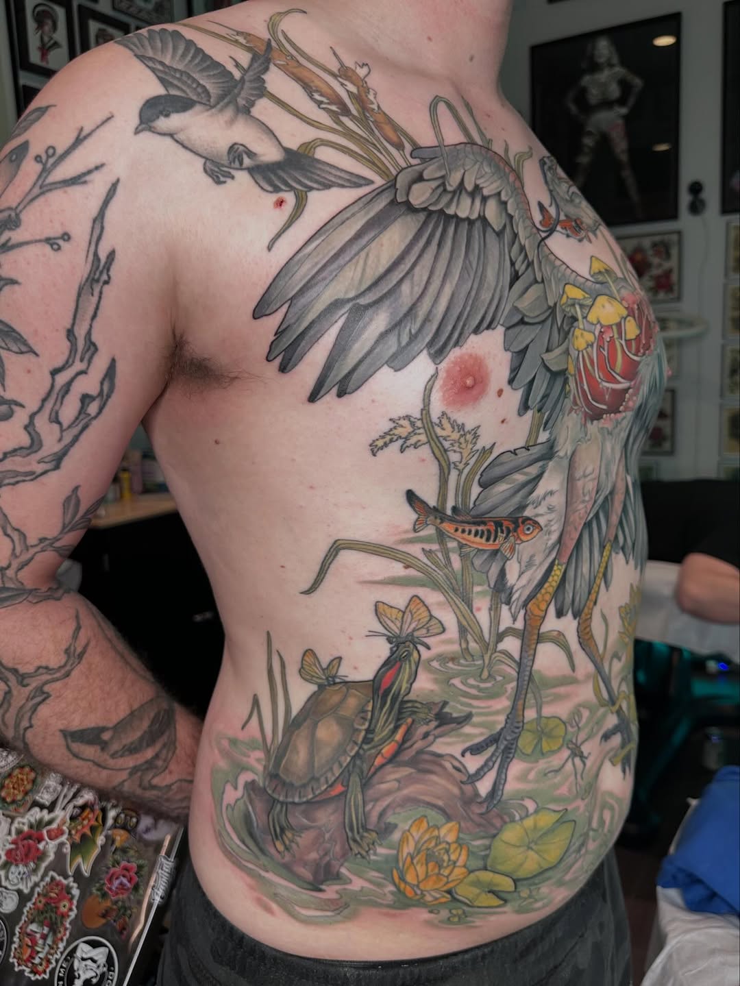 Tattoo by @creature_tattooer — illustrative, realism