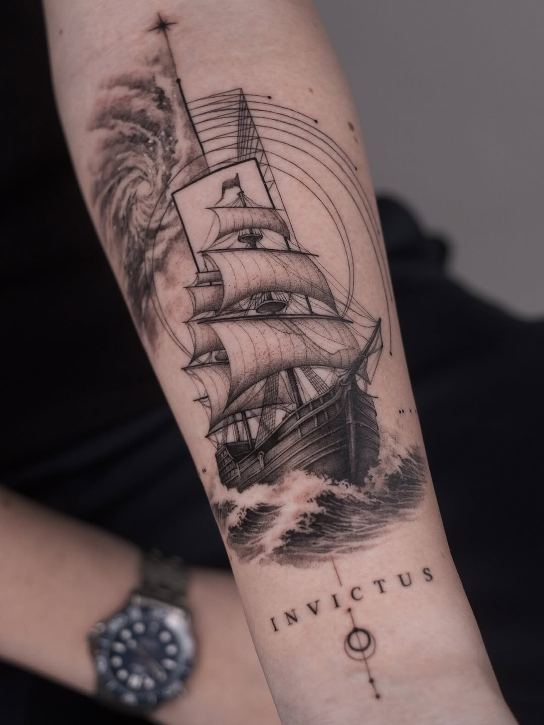 Tattoo by @moroztattooing — black_and_grey, illustrative