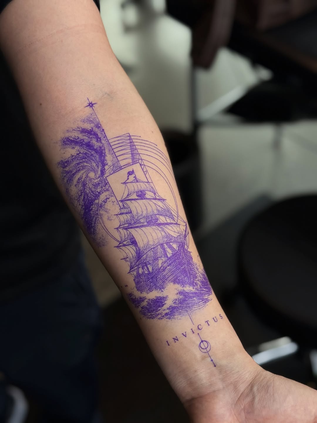Tattoo by @moroztattooing — illustrative, black_and_grey