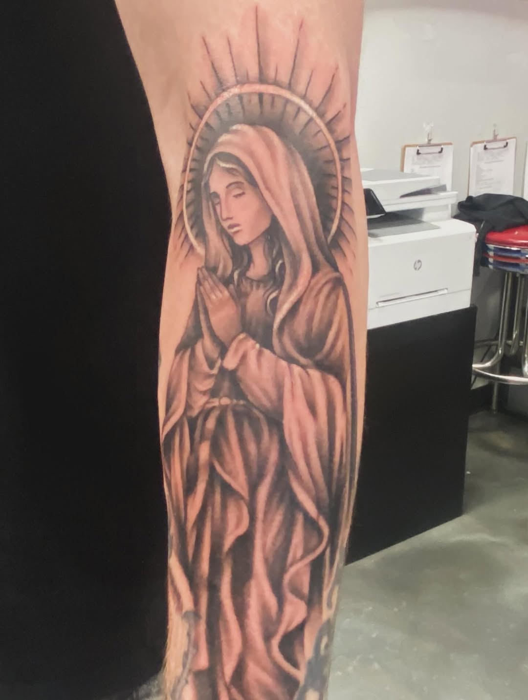 Tattoo by @shearnenator — realism, black_and_grey