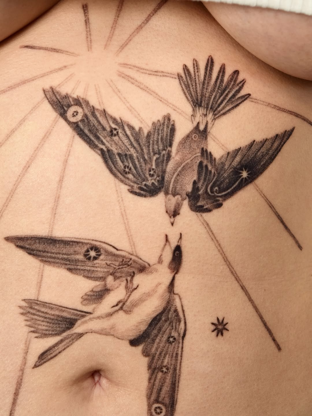 Tattoo by @oh_stella_oh — illustrative, black_and_grey