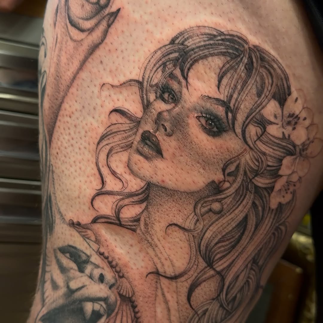Tattoo by @jadenbelle_j — black_and_grey, realism