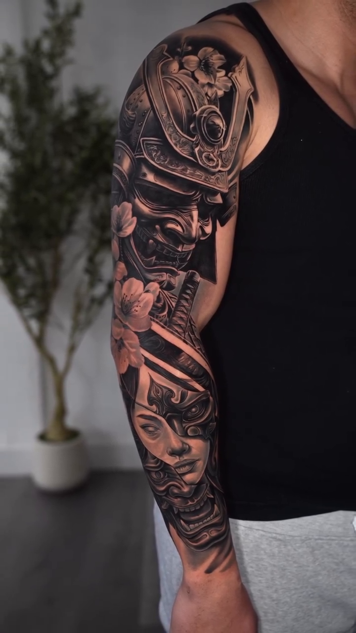 Tattoo by @luis_matattoo β japanese_irezumi, black_and_grey