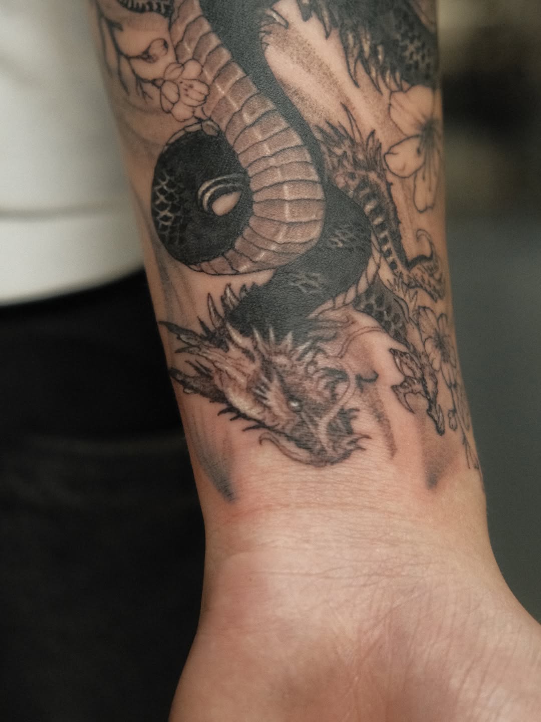Tattoo by @gat_ink — japanese_irezumi, black_and_grey