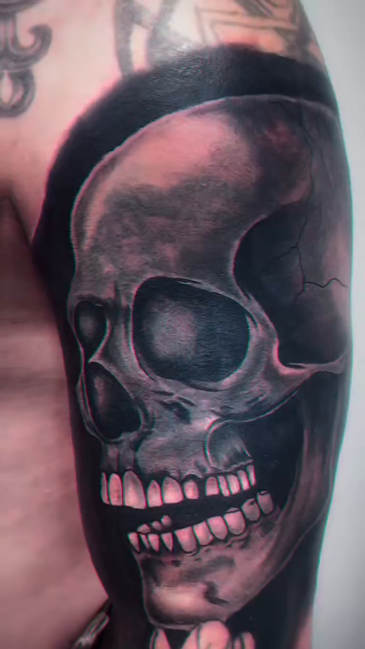 Tattoo by @poppins1384 — realism, black_and_grey