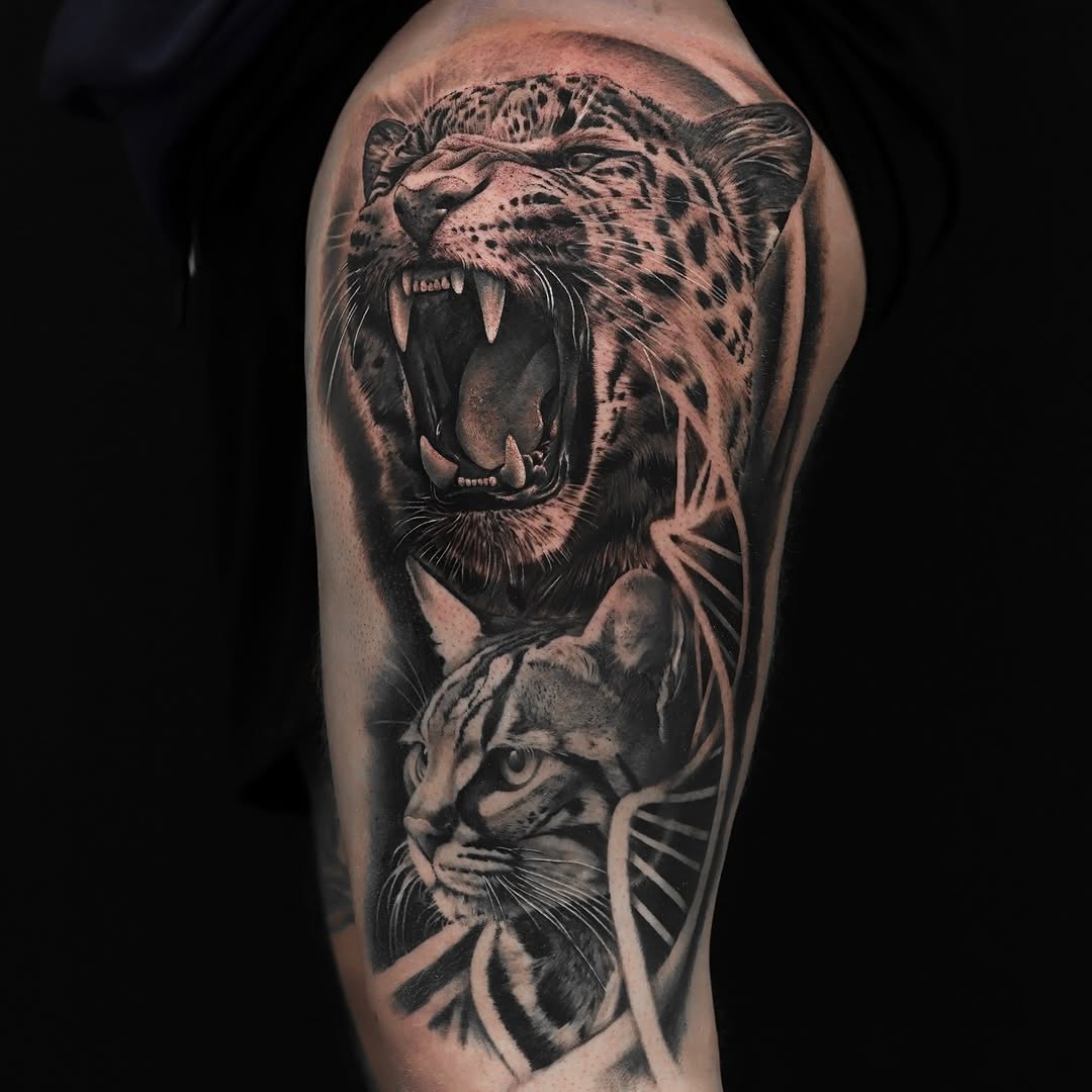 Tattoo by @_felipeink β realism, black_and_grey