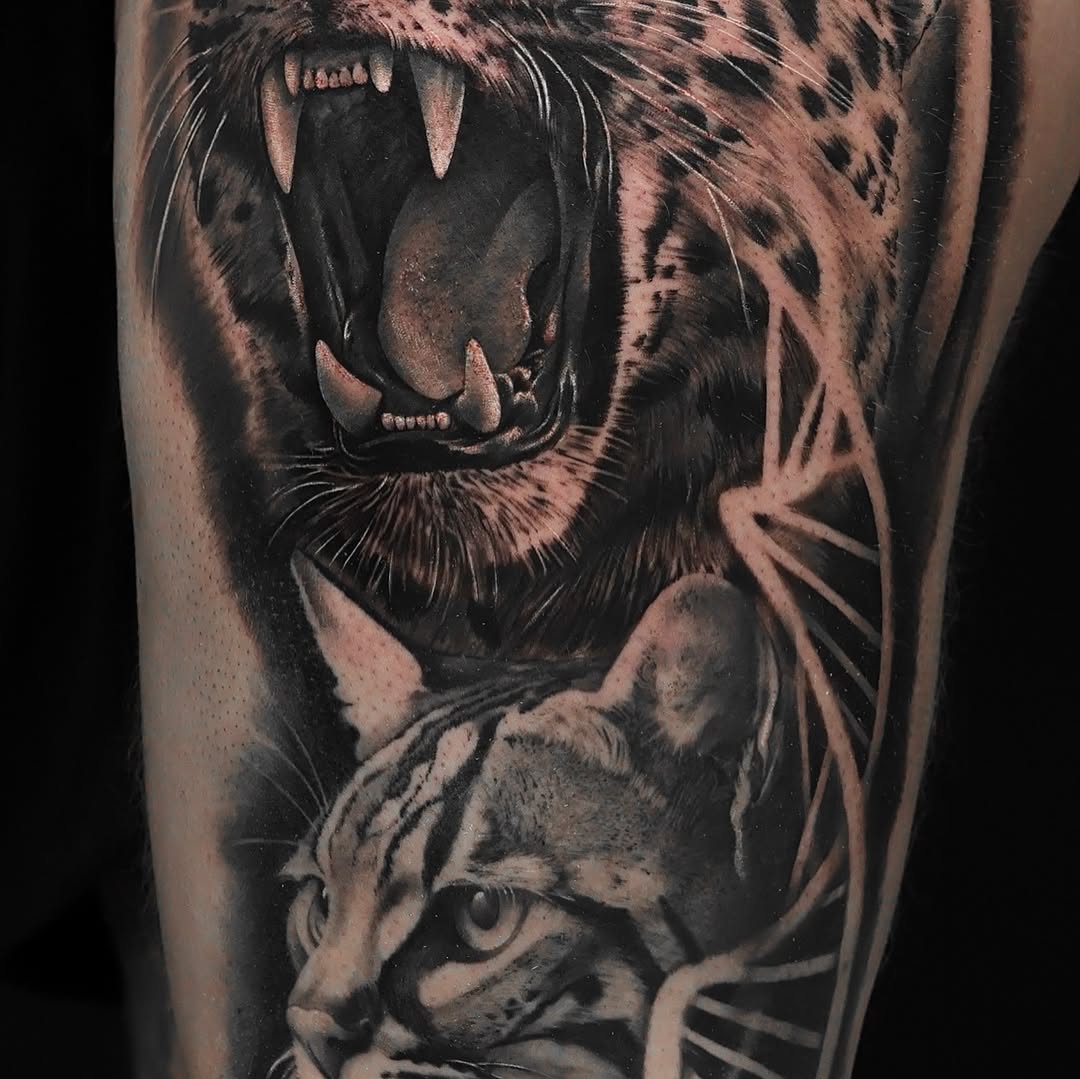 Tattoo by @_felipeink β realism, black_and_grey