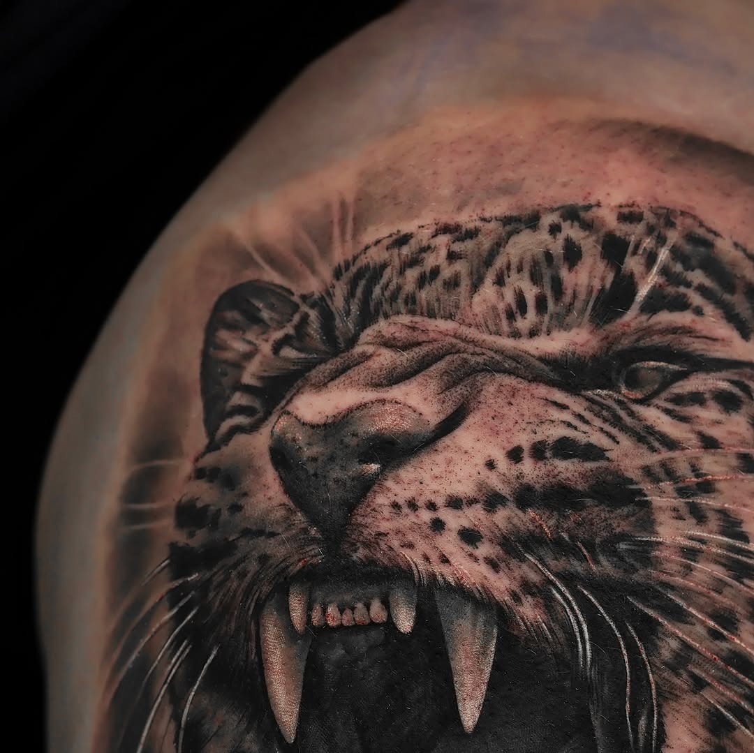 Tattoo by @_felipeink β realism, black_and_grey