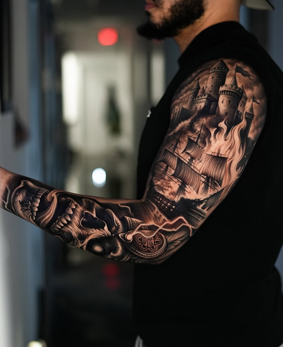 Tattoo by @estebanceron_art โ realism, black_and_grey