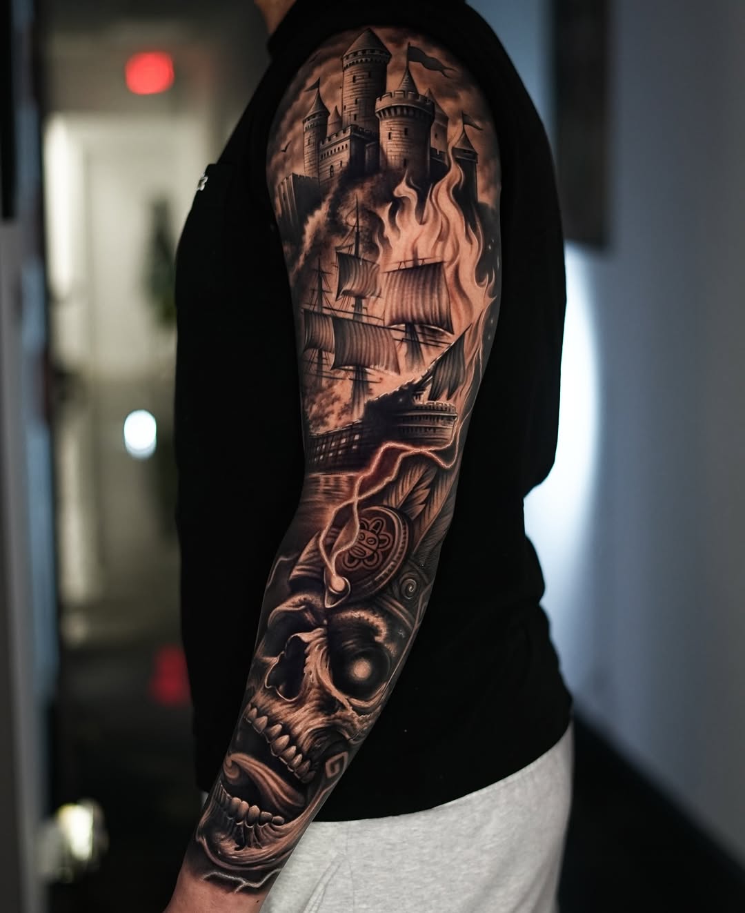 Tattoo by @estebanceron_art โ realism, black_and_grey