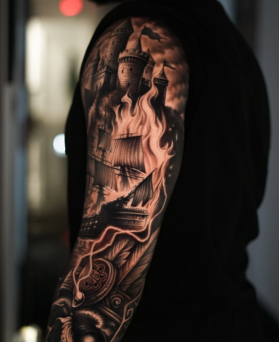Tattoo by @estebanceron_art โ realism, black_and_grey