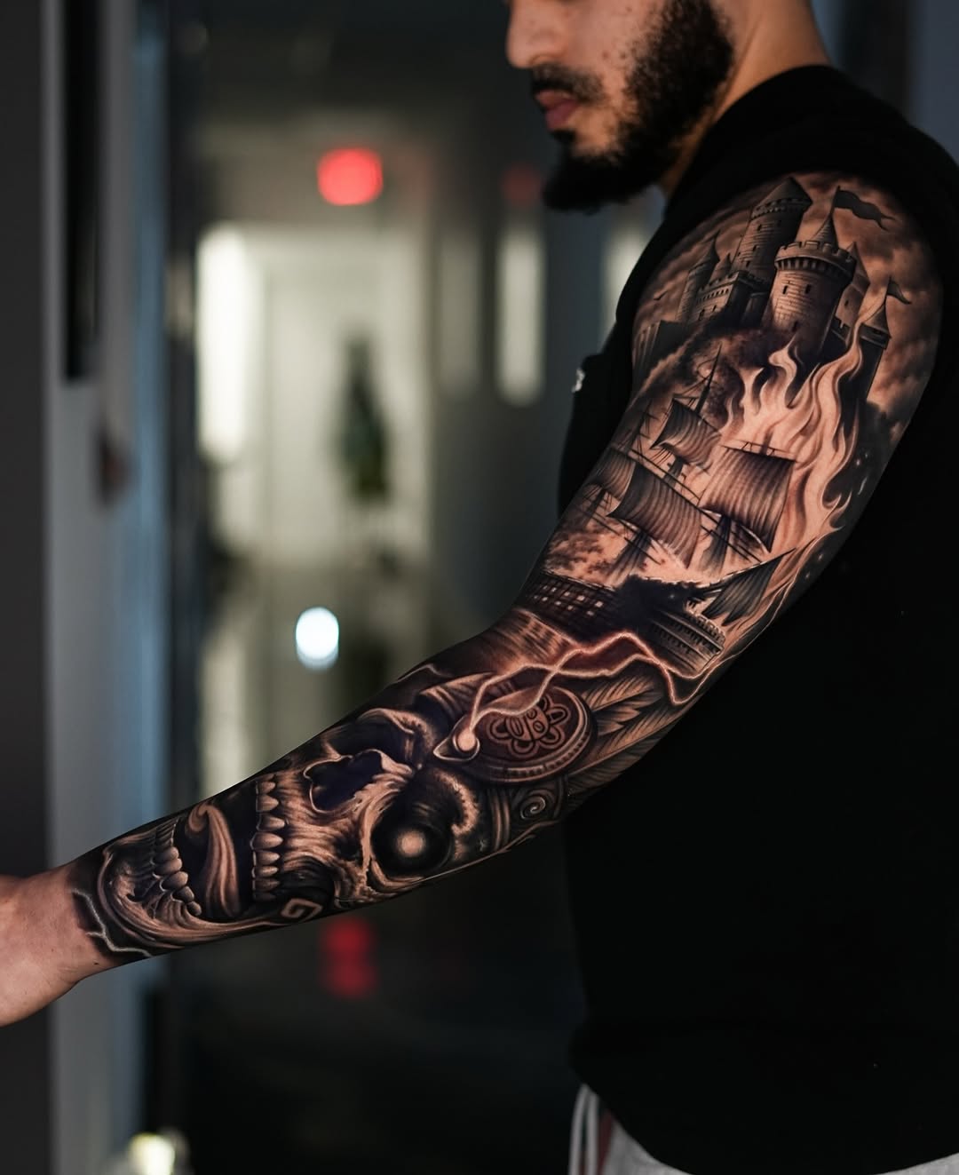 Tattoo by @estebanceron_art โ realism, black_and_grey