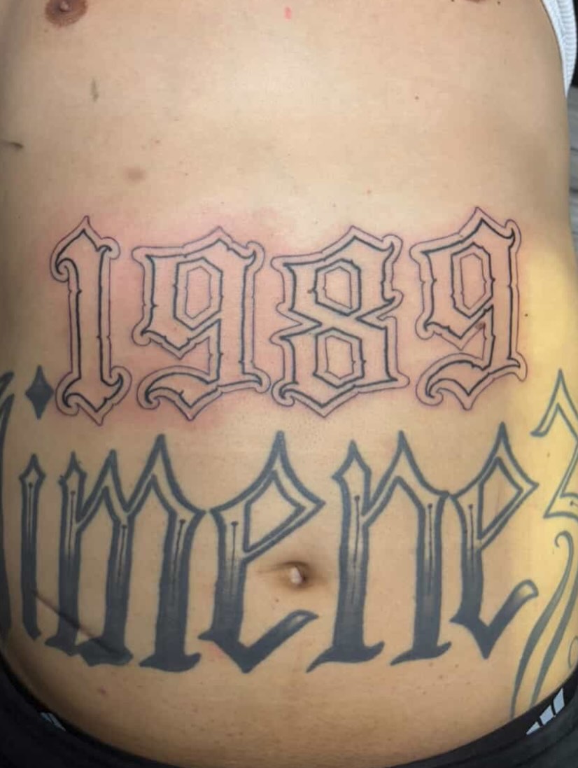 Tattoo by @piercingz_y_letraz — lettering_script, chicano