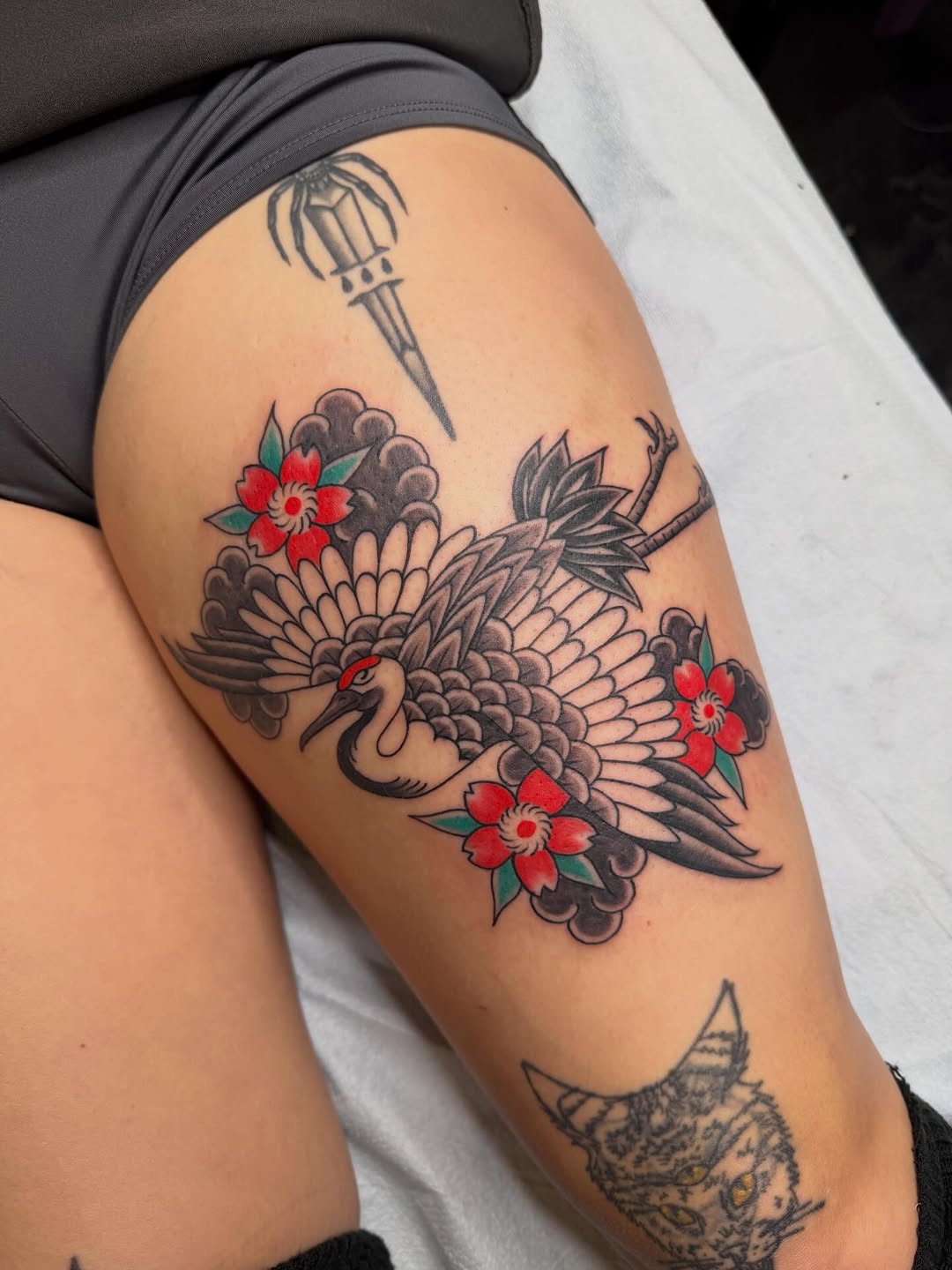 Tattoo by @tashavenola — japanese_irezumi, american_traditional