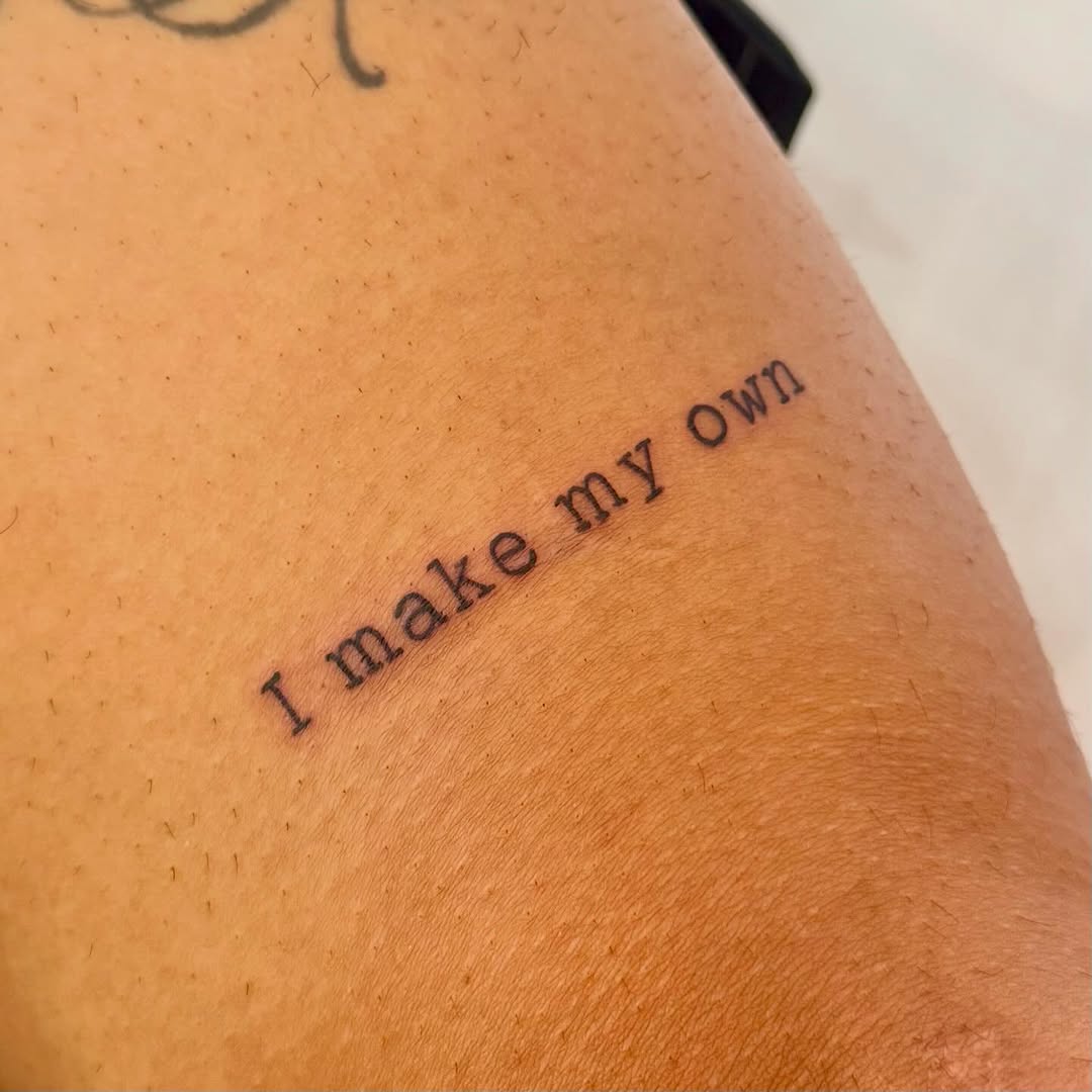 Tattoo by @maru_ttttt — lettering_script, fine_line