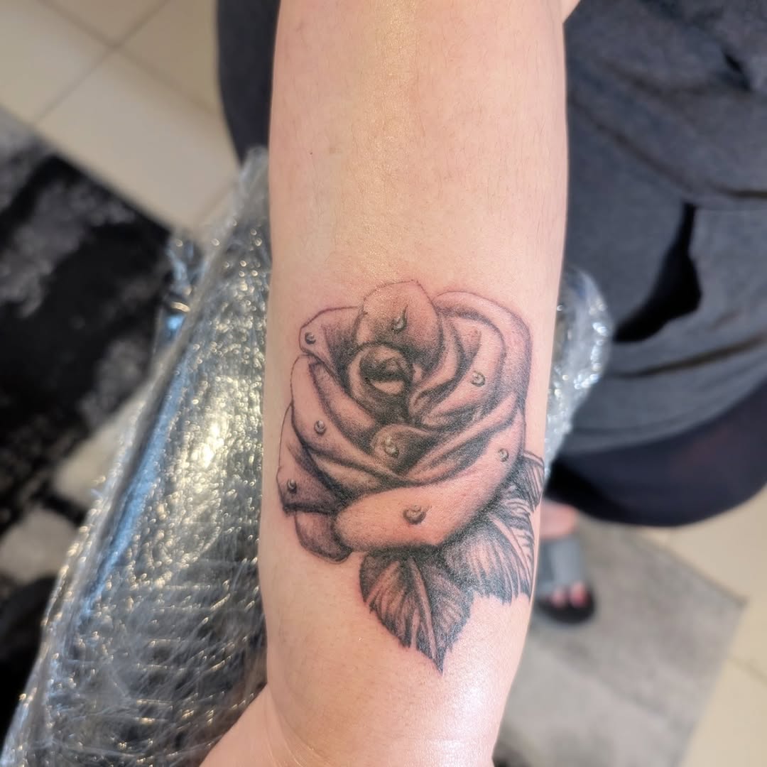 Tattoo by @freelanceink14 — black_and_grey, realism