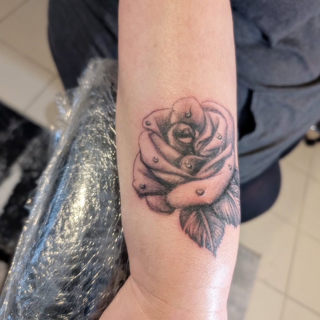 Tattoo by @freelanceink14 — black_and_grey, realism