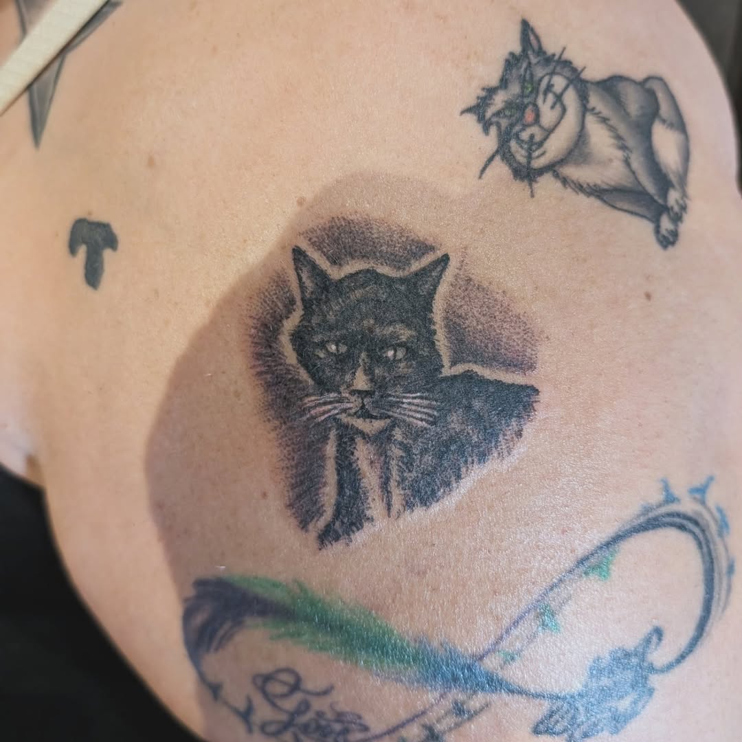 Tattoo by @freelanceink14 — black_and_grey