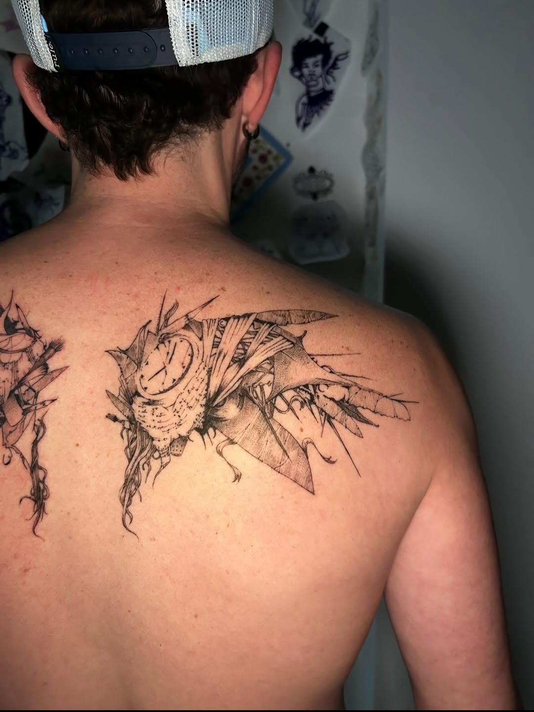 Tattoo by @rickymodelo — illustrative, dotwork