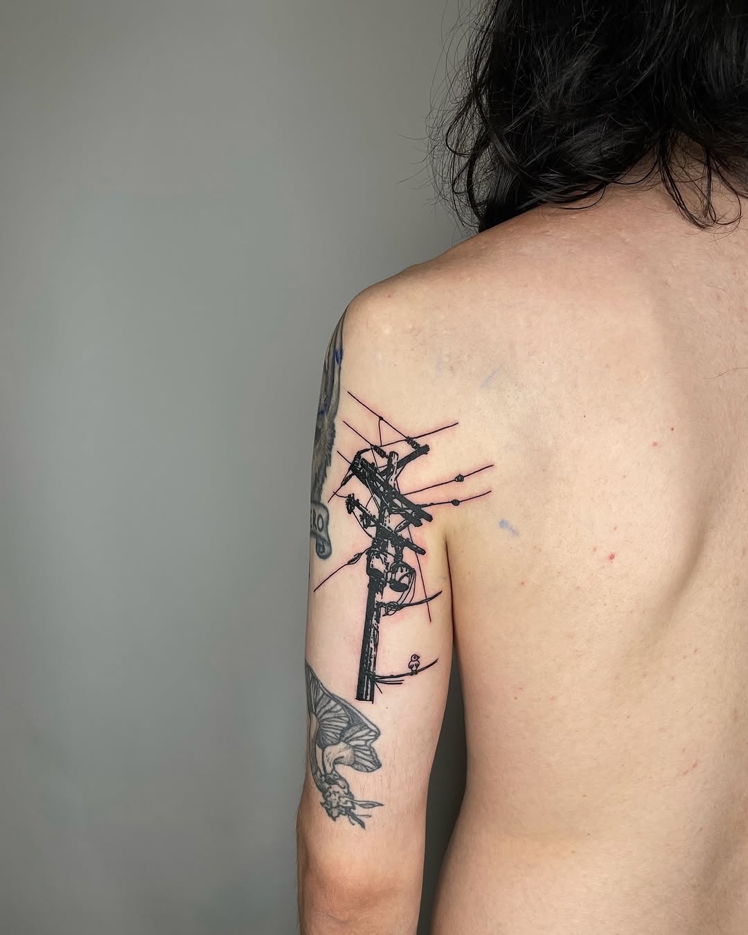 Tattoo by @telephonepole2 — blackwork, illustrative
