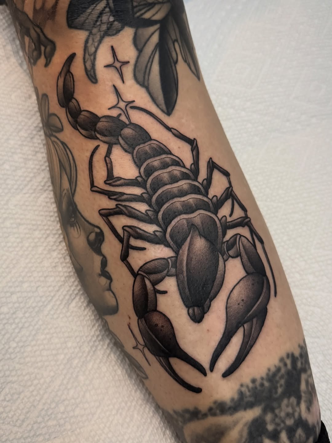 Tattoo by @amyjeantattoos — black_and_grey, realism