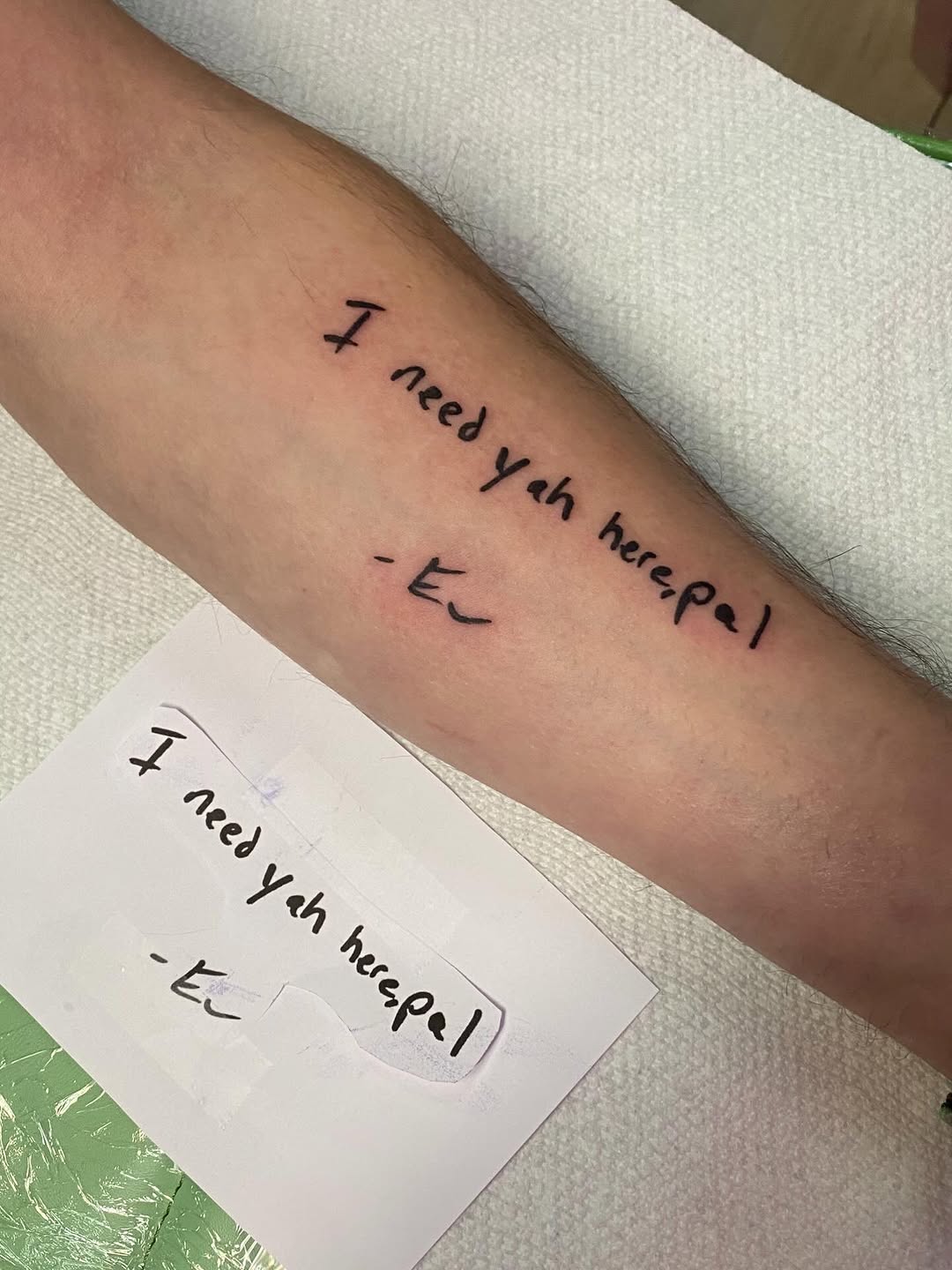 Tattoo by @shanascavellitattoos — lettering_script