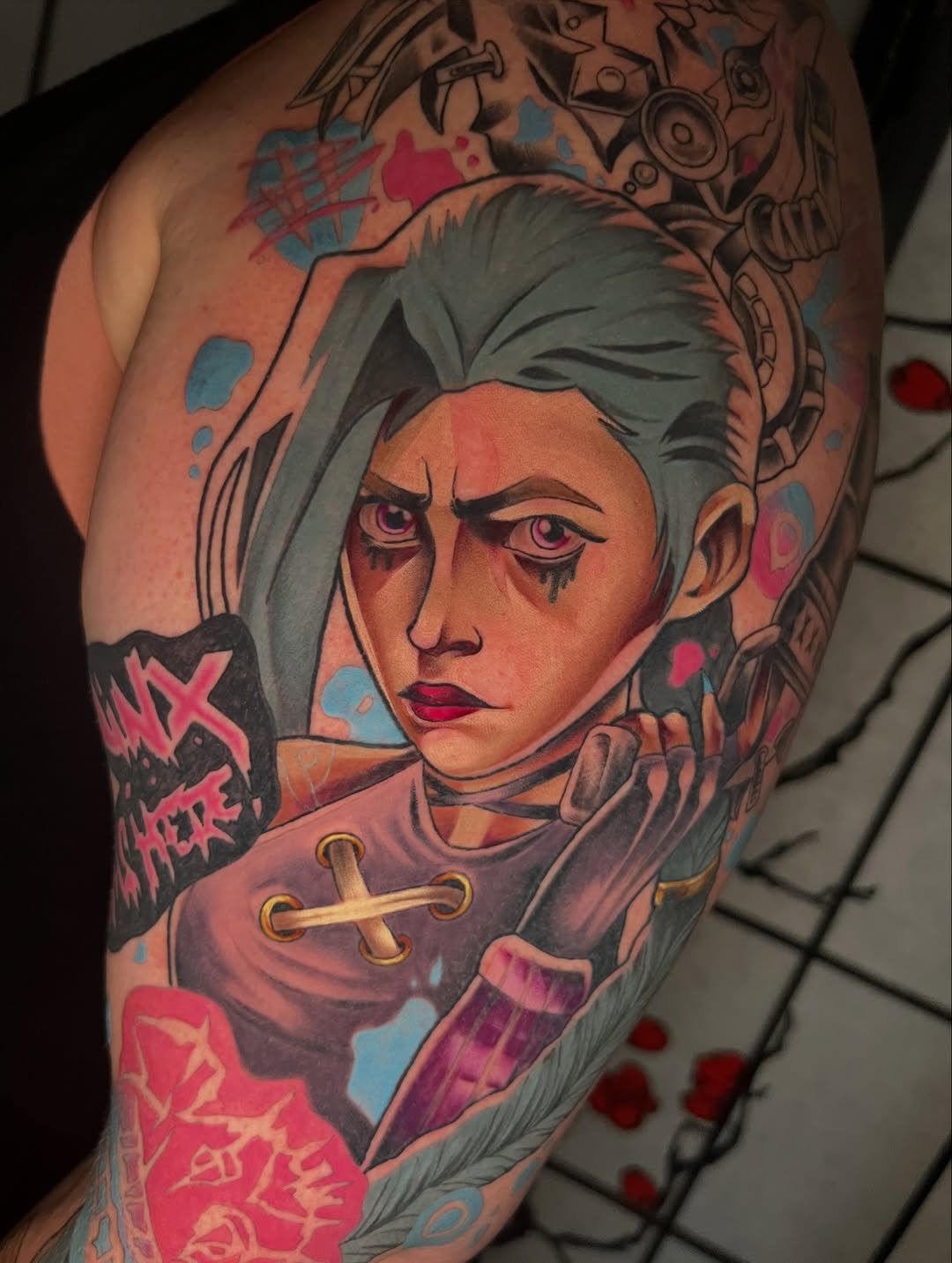 Tattoo by @bobboinks — anime, realism