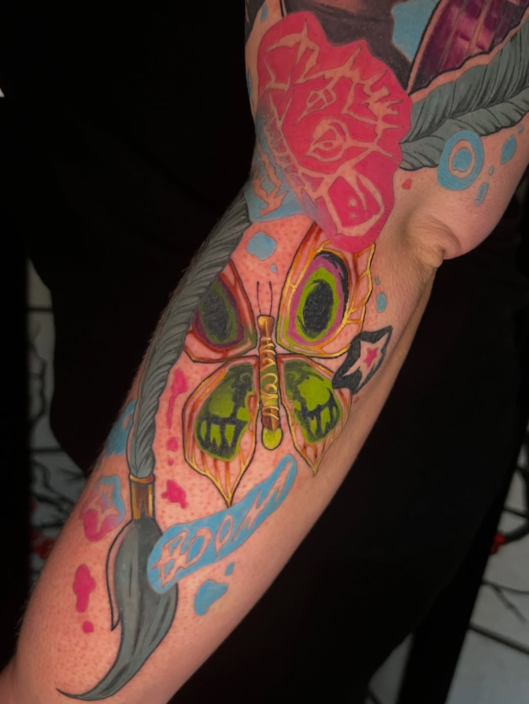 Tattoo by @bobboinks — new_school, trash_polka