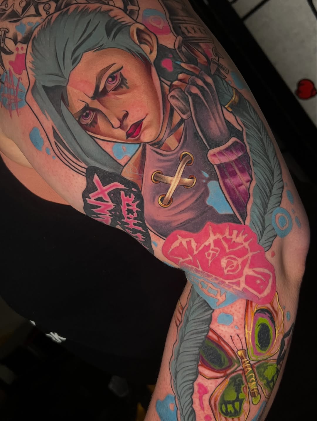 Tattoo by @bobboinks — realism, anime