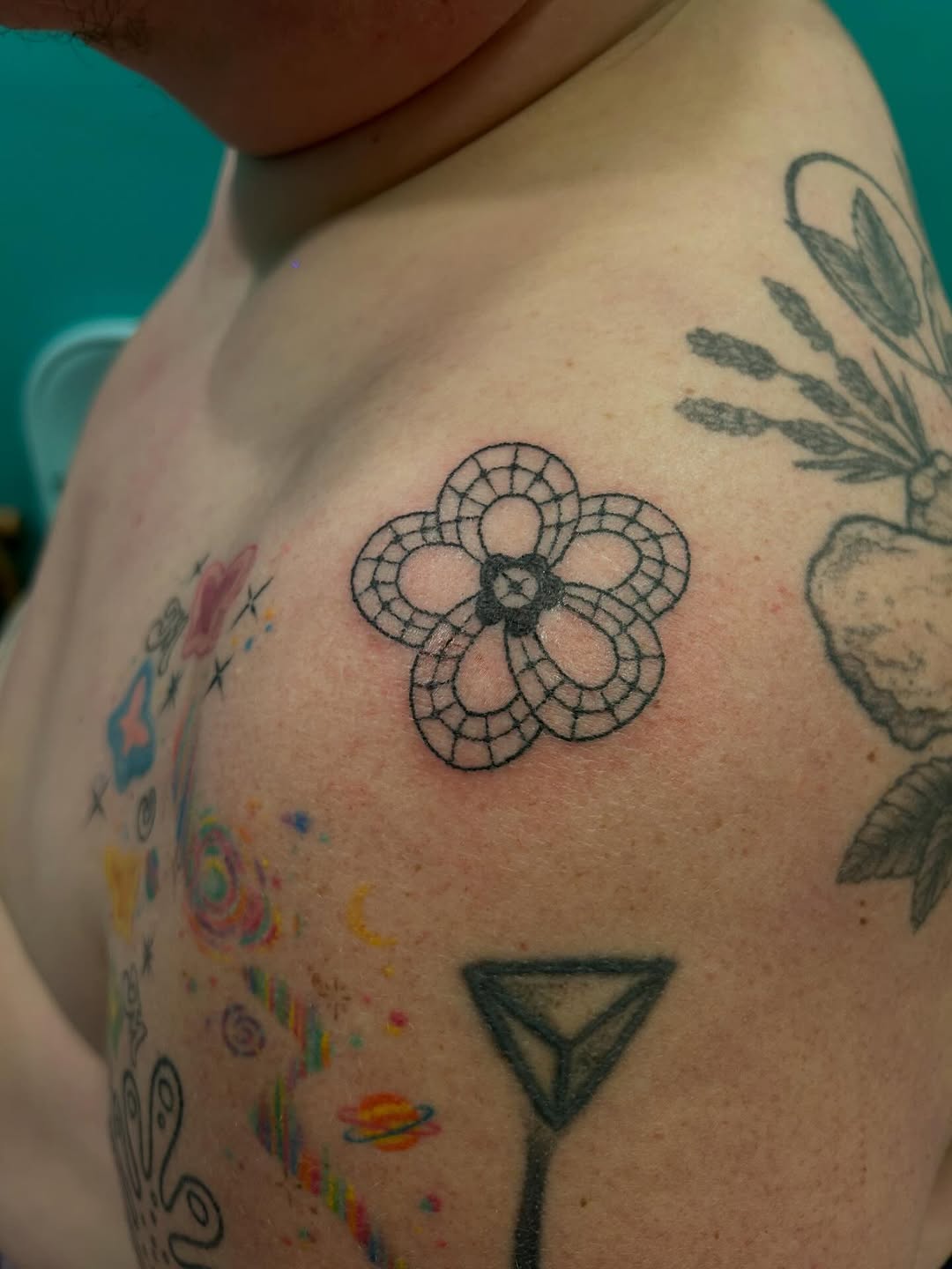 Tattoo by @pokesandspirals โ fine_line, geometric