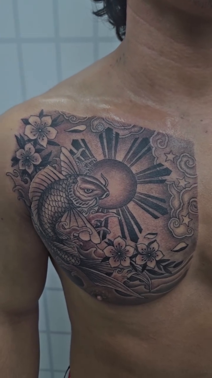 Tattoo by @alfredo_diazflores — japanese_irezumi, black_and_grey