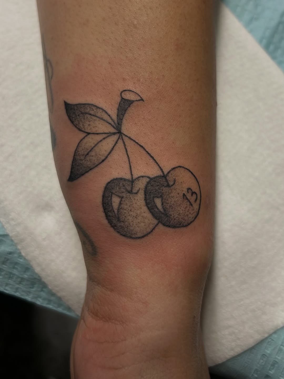 Tattoo by @mayberry.ink — american_traditional, dotwork