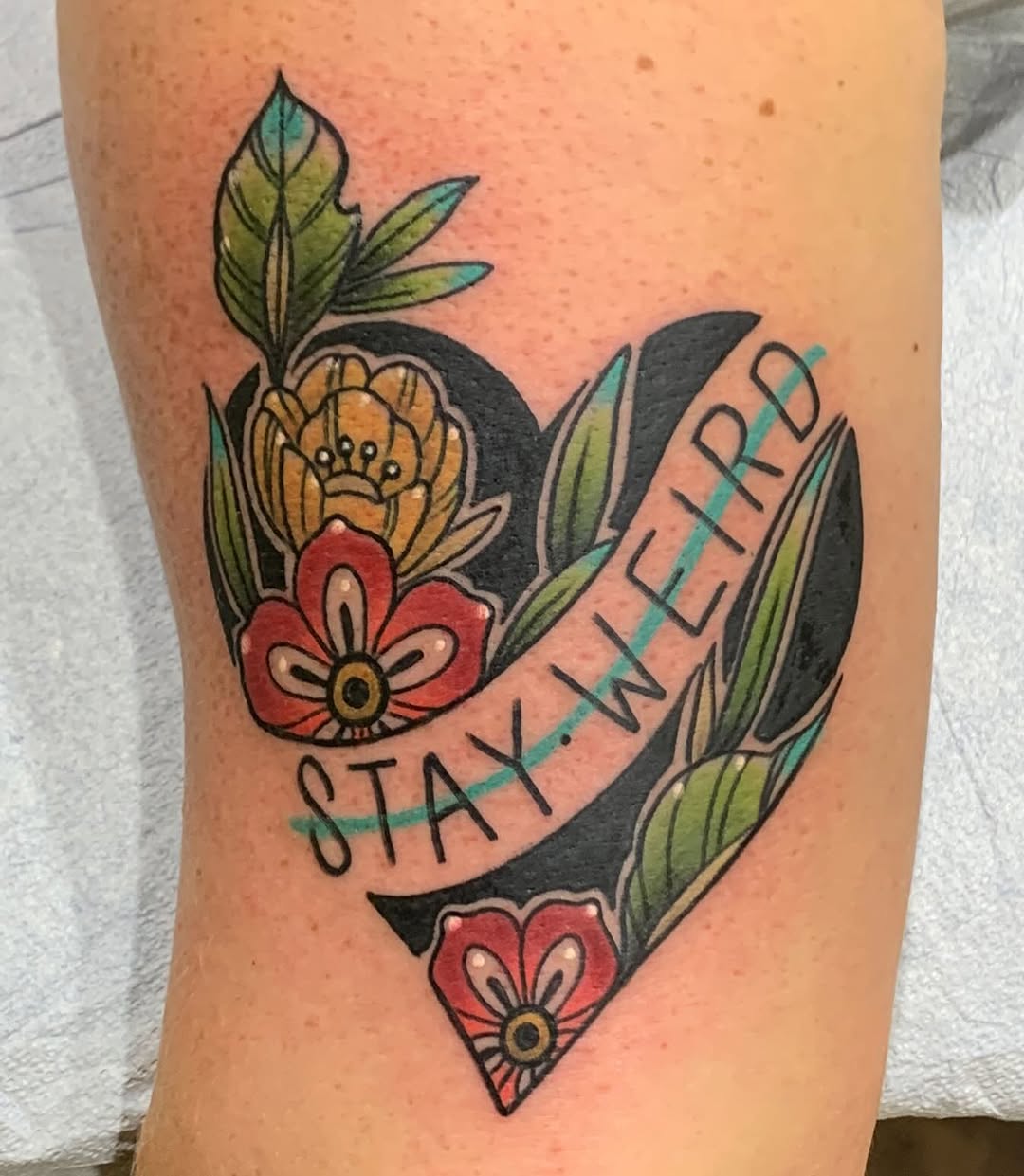 Tattoo by @erickcampion — american_traditional, lettering_script