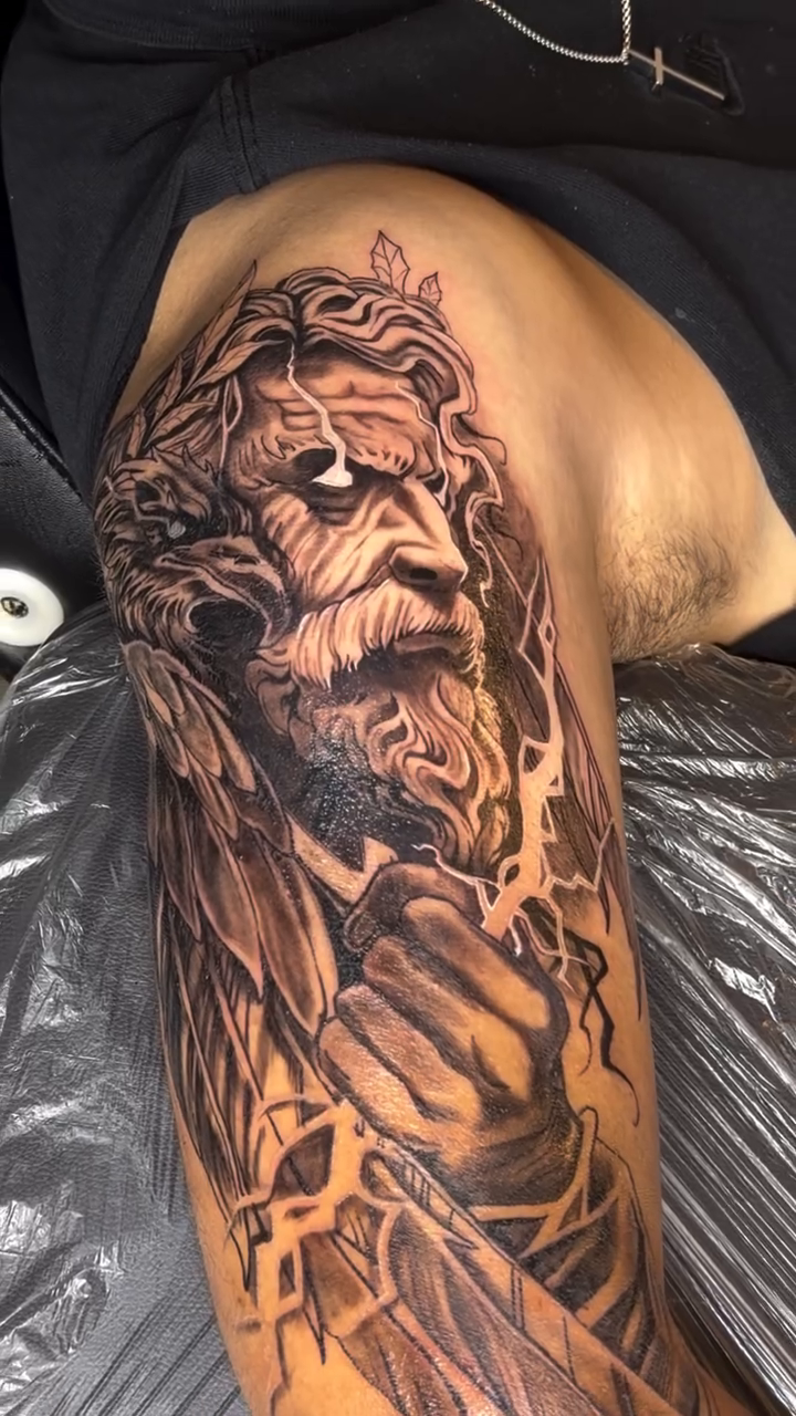 Tattoo by @loboink_ — realism, black_and_grey