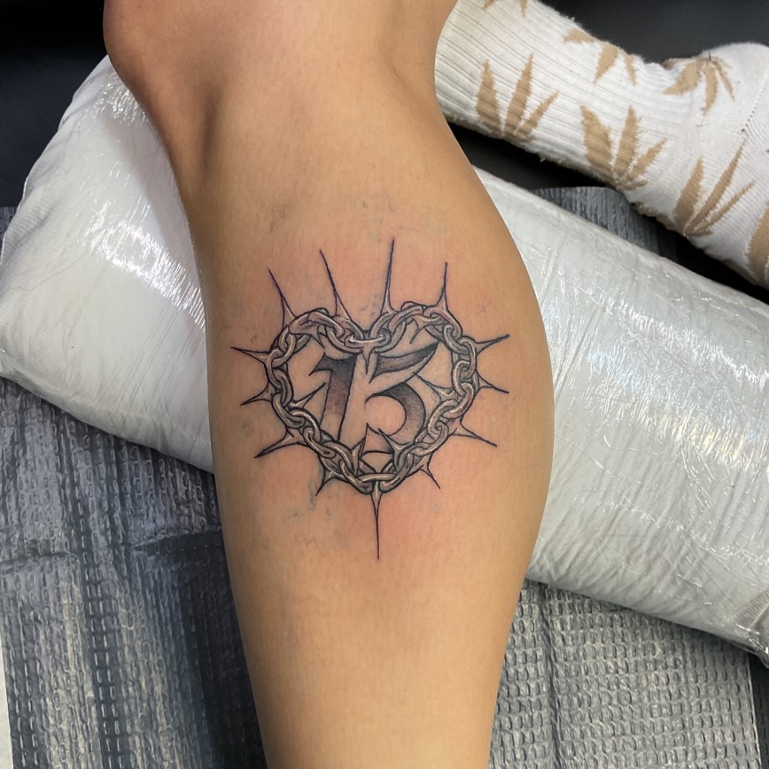 Tattoo by @roachrude — black_and_grey