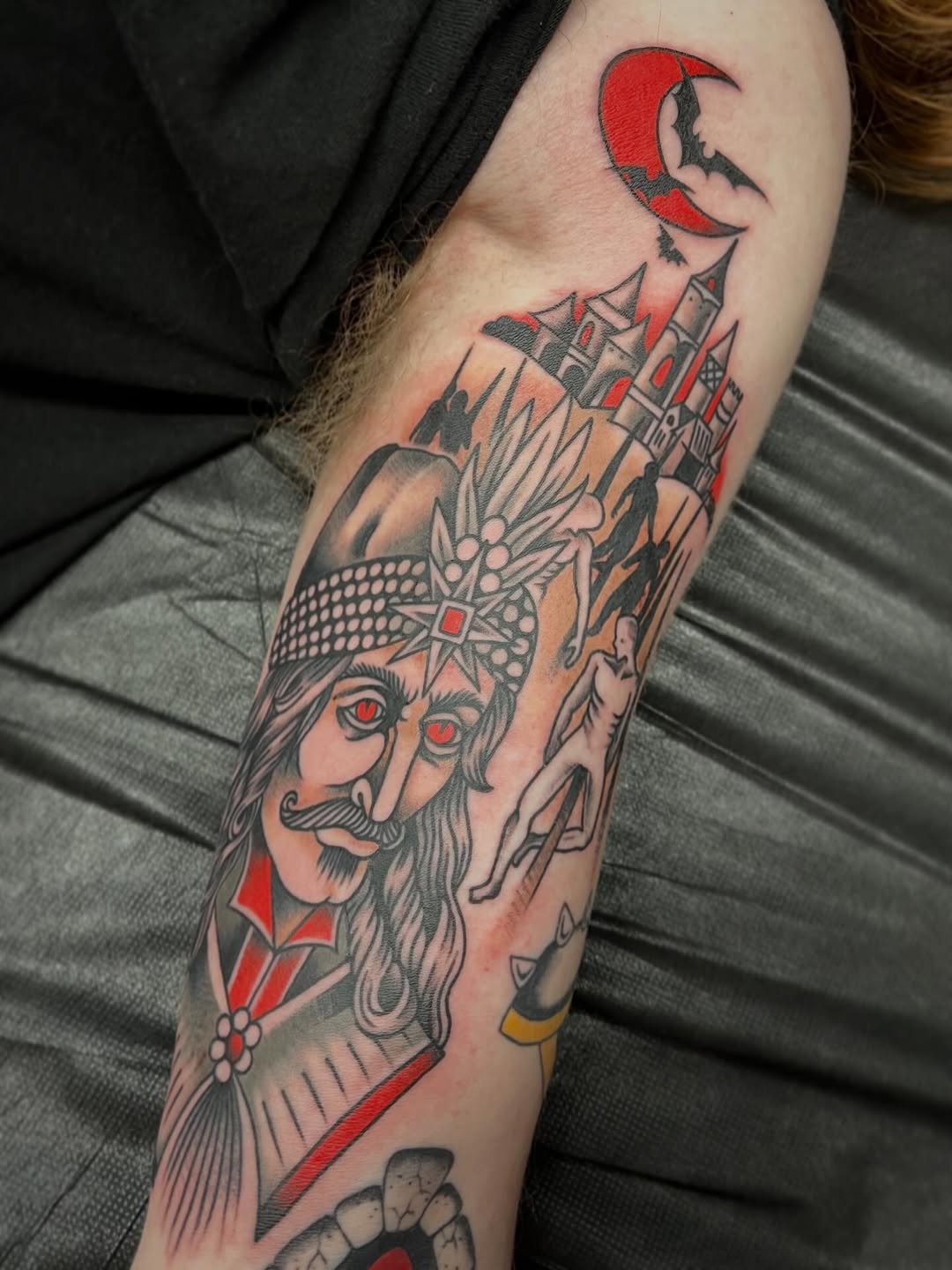 Tattoo by @electric.gator — american_traditional, dark_realism