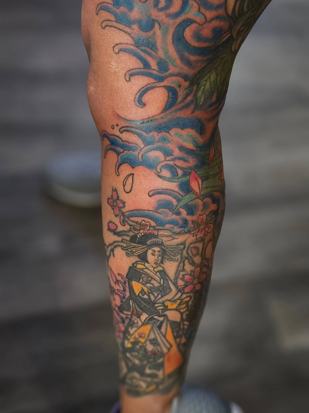Tattoo by @deirdreaikin — japanese_irezumi, black_and_grey