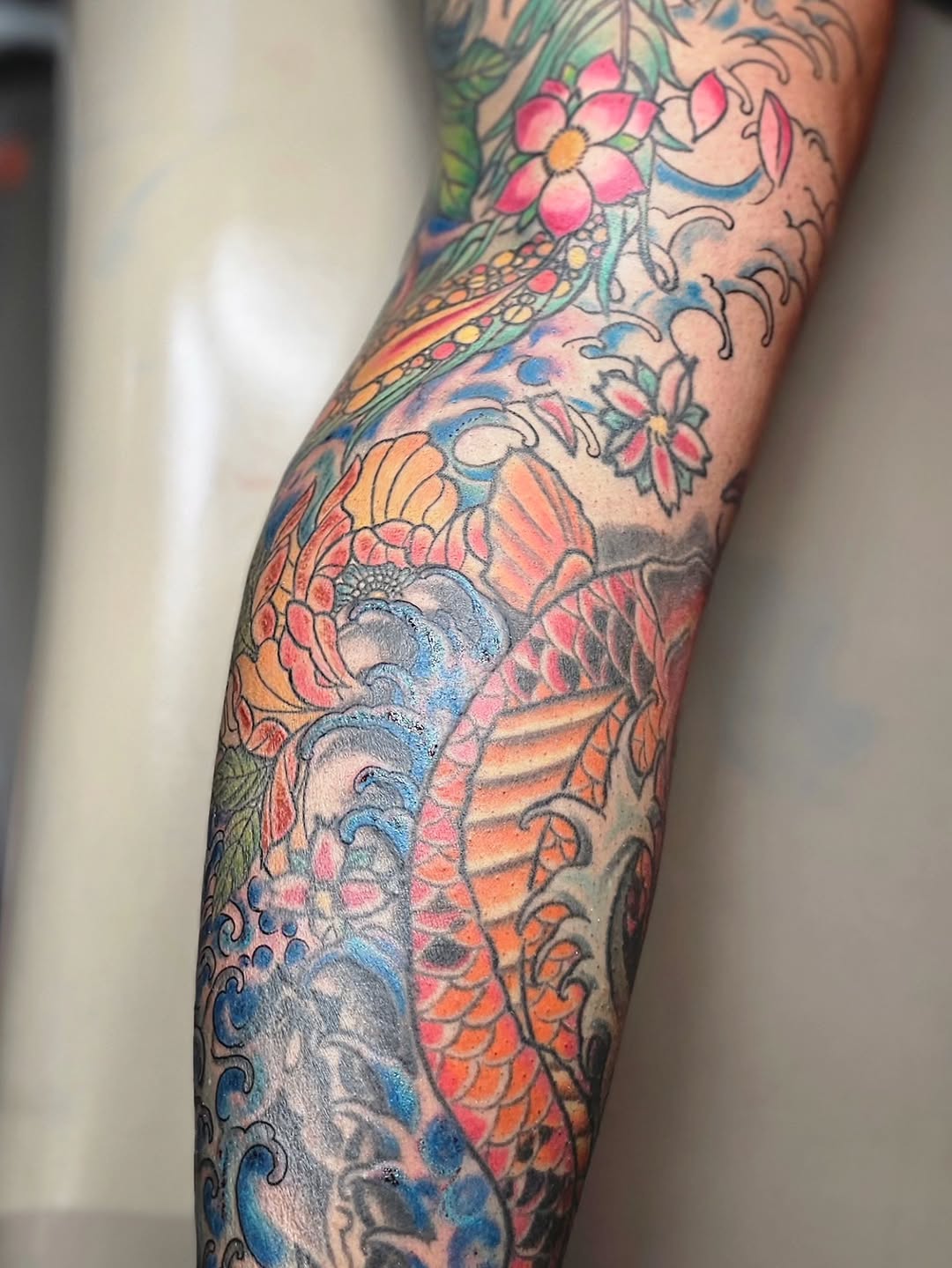 Tattoo by @deirdreaikin — japanese_irezumi, black_and_grey