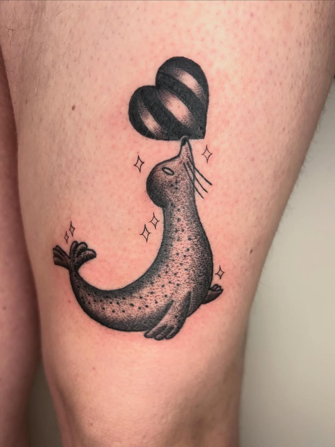 Tattoo by @the.end.illustration — black_and_grey, dotwork