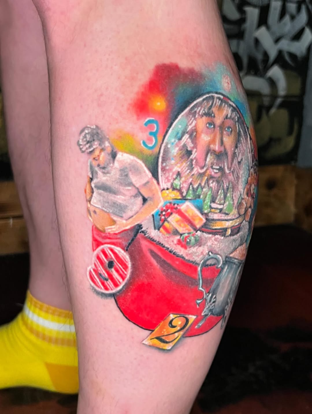Tattoo by @relentlesley83 — new_school, trash_polka