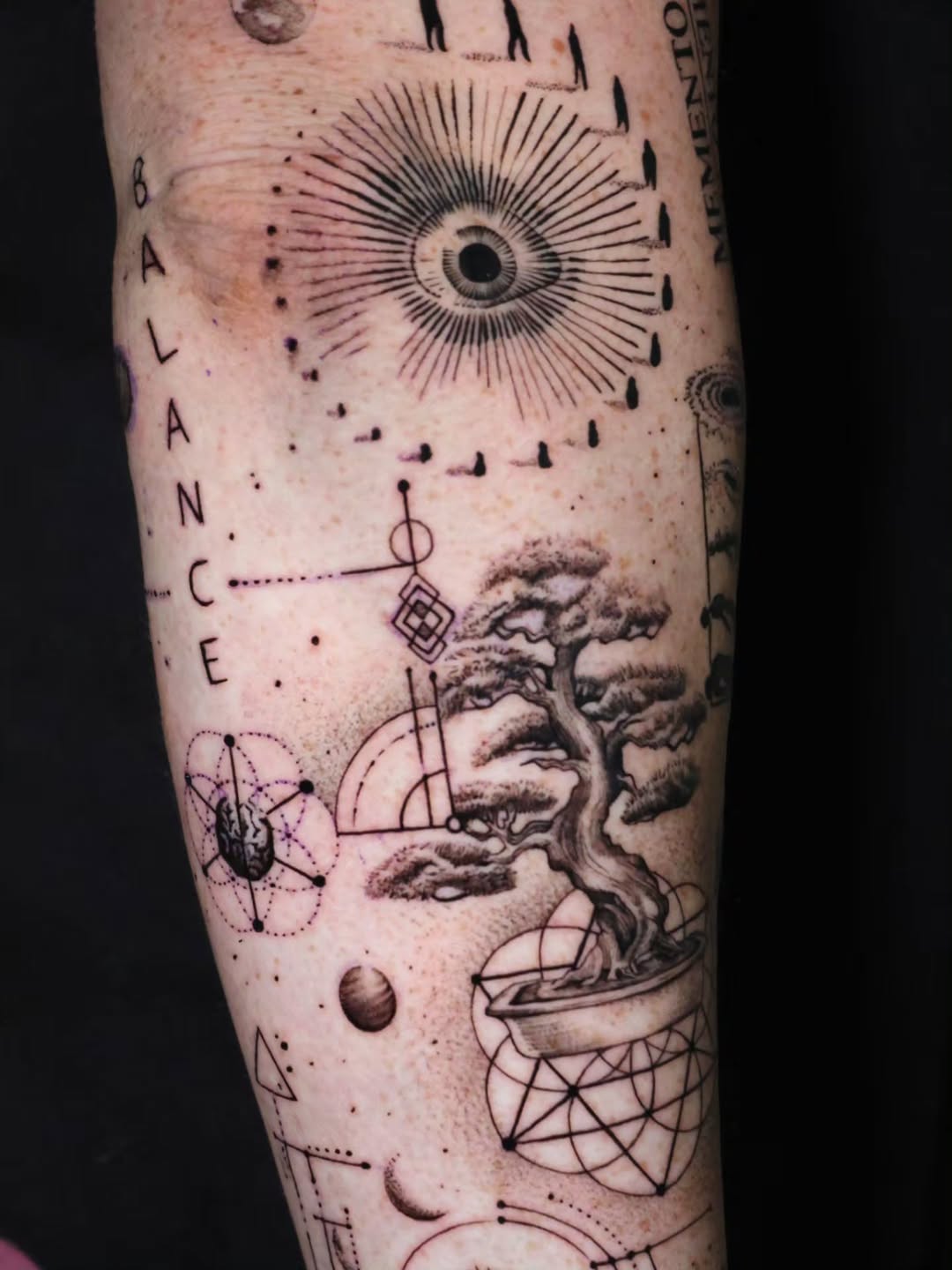 Tattoo by @stranger_tattooo — black_and_grey, geometric