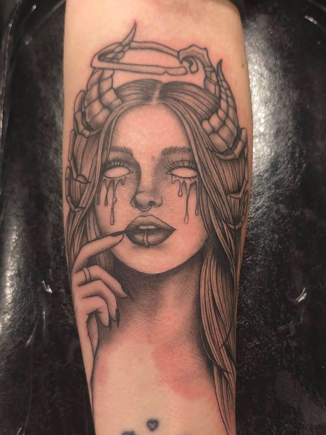 Tattoo by @tattoos_bytrinity — black_and_grey