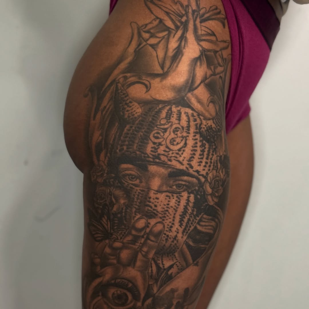 Tattoo by @cofaxtattoos — black_and_grey, realism