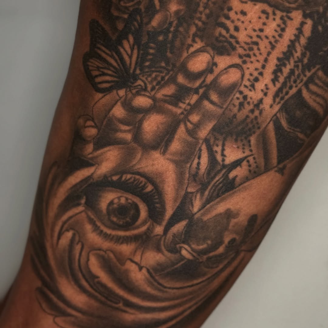 Tattoo by @cofaxtattoos — black_and_grey, realism
