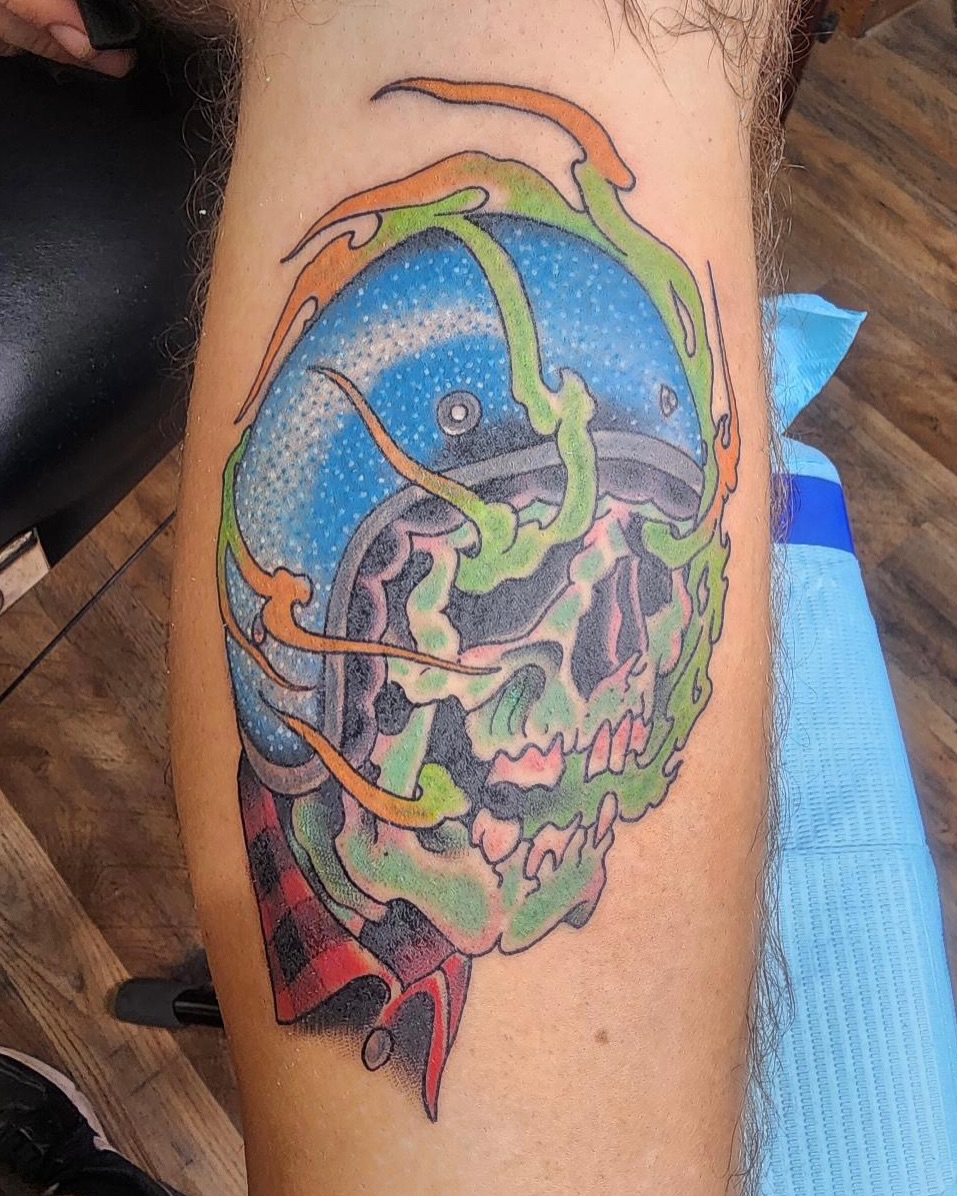 Tattoo by @conwaythetattooer — new_school, dark_realism